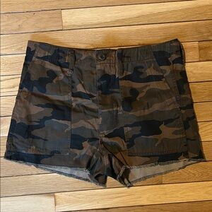 Madewell Camo Utility Shorts High Waisted Sz 30/10